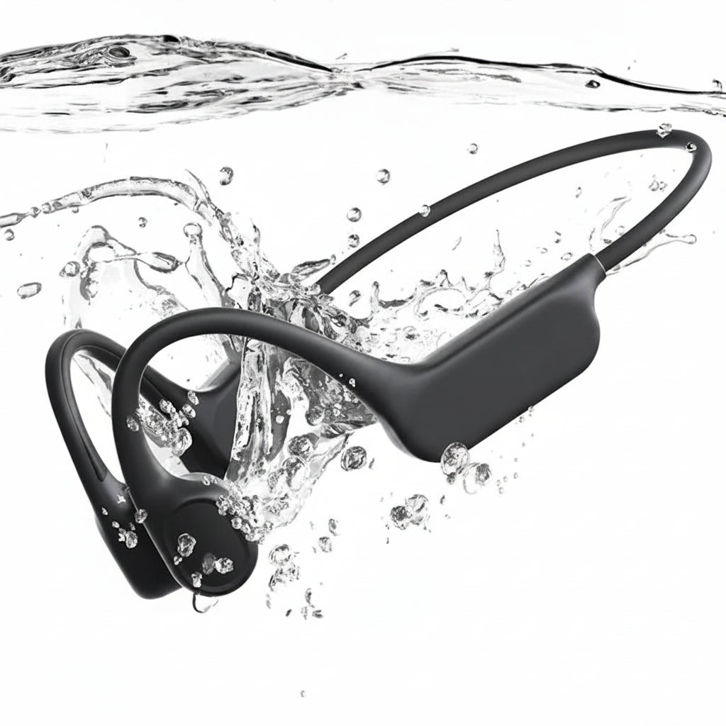 Wireless Bone Conduction Earphones with 32GB MP3 Player, IPX8 Waterproof, Bluetooth 5.3 Headset