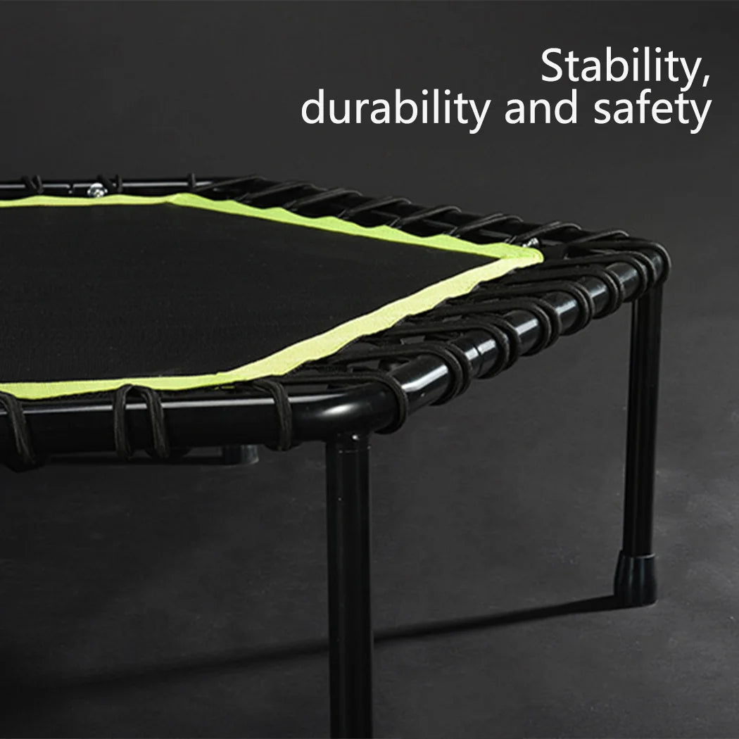 Portable Mini Trampoline Rebounder 53 Inch Heavy Duty Fitness Trainer for Home Exercise