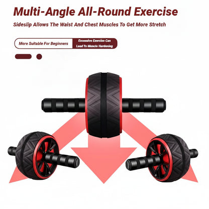 Portable Ab Roller Wheel Fitness Trainer for Core Strength Home Gym Exercise Equipment