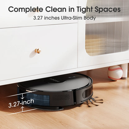 Robot Vacuum and Mop Cleaner with Smart Mapping 7500Pa Suction App Control and 180 Min Runtime