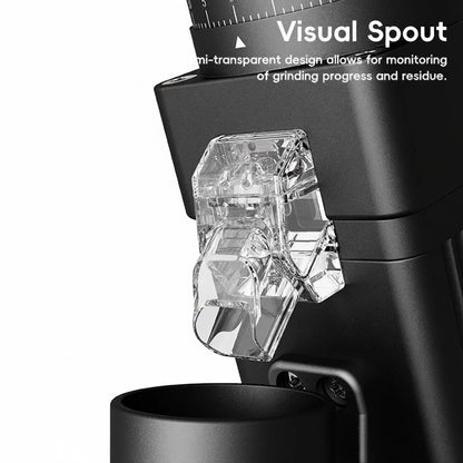 Electric Burr Coffee Grinder 55mm Conical Stepless Adjustment for Espresso and Coffee Beans