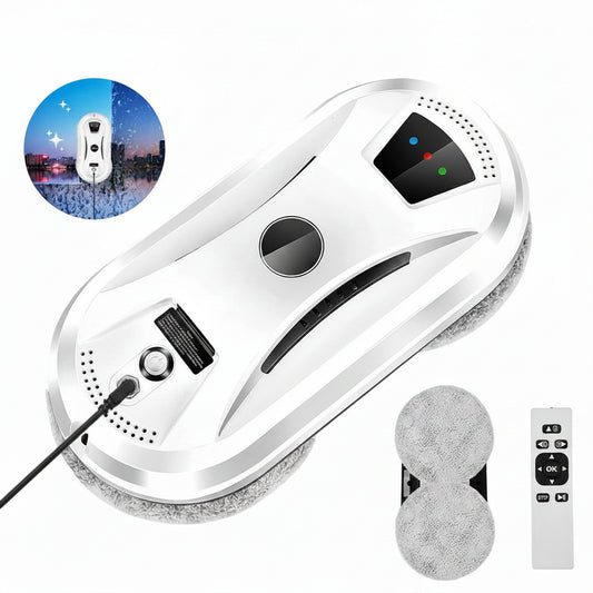 Automatic Window Cleaning Robot Ultra Thin Glass Cleaner with Remote Control Safety Rope and Wipes