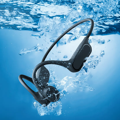 Wireless Bone Conduction Earphones with 32GB MP3 Player, IPX8 Waterproof, Bluetooth 5.3 Headset