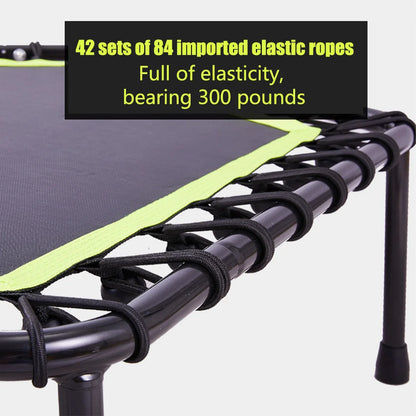 Portable Mini Trampoline Rebounder 53 Inch Heavy Duty Fitness Trainer for Home Exercise