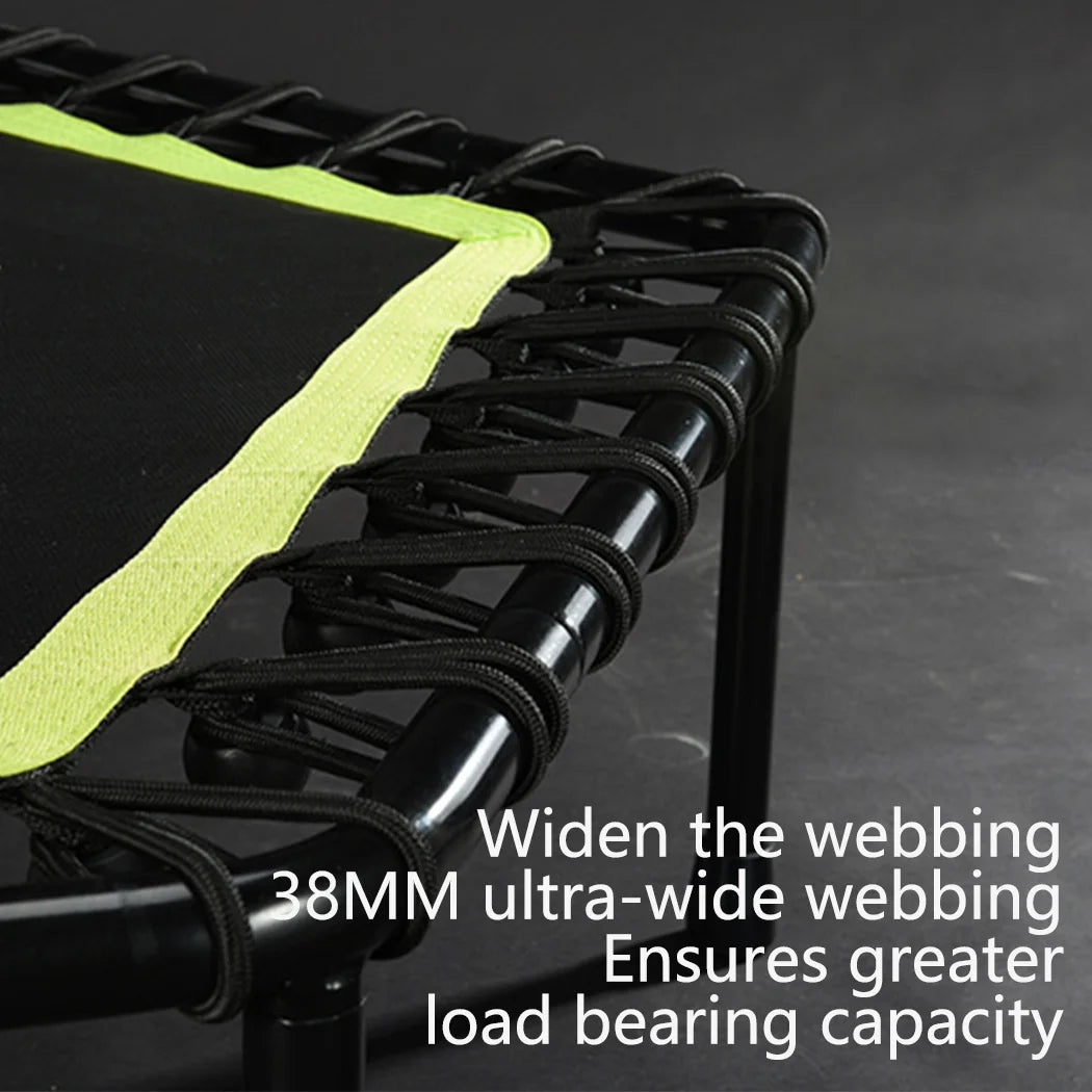 Portable Mini Trampoline Rebounder 53 Inch Heavy Duty Fitness Trainer for Home Exercise