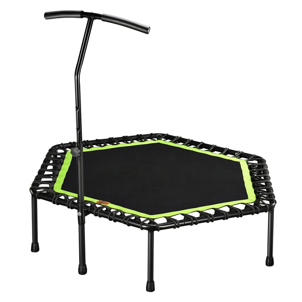 Portable Mini Trampoline Rebounder 53 Inch Heavy Duty Fitness Trainer for Home Exercise