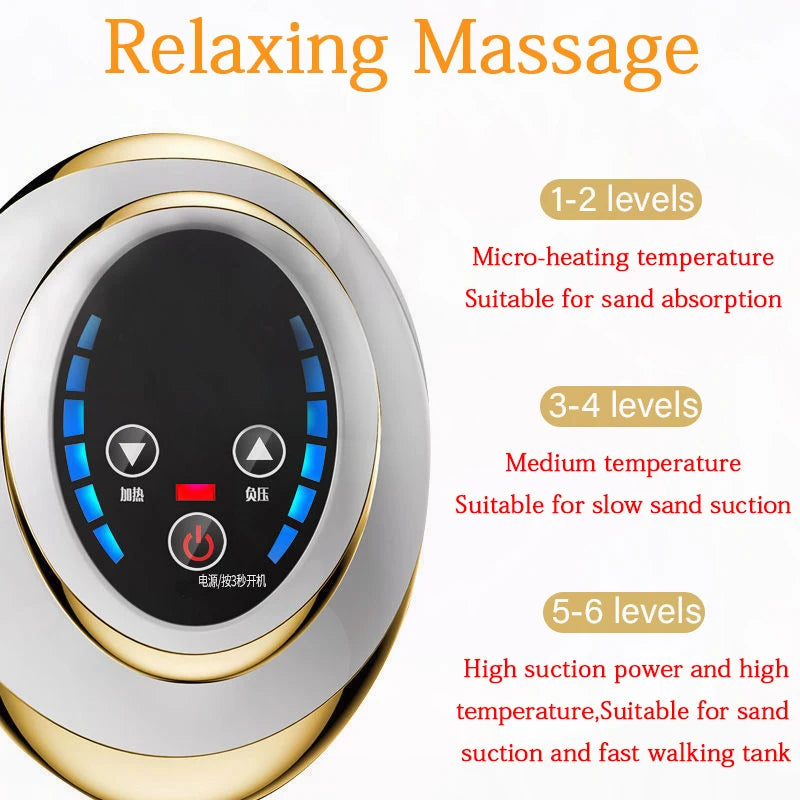 Rechargeable Electric Body Massager with Vacuum Cupping and Heat Compact Handheld Massage Tool