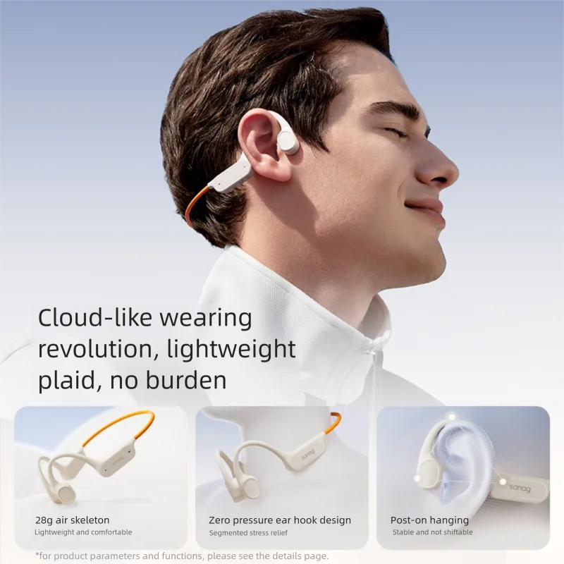 Wireless Bone Conduction Earphones with 32GB MP3 Player, IPX8 Waterproof, Bluetooth 5.3 Headset