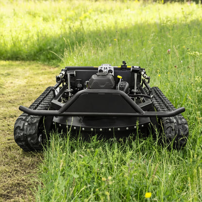 All Terrain Robotic Lawn Mower with Remote Control and Heavy Duty Rubber Tracks