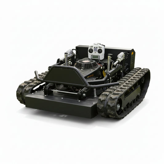 All Terrain Robotic Lawn Mower with Remote Control and Heavy Duty Rubber Tracks